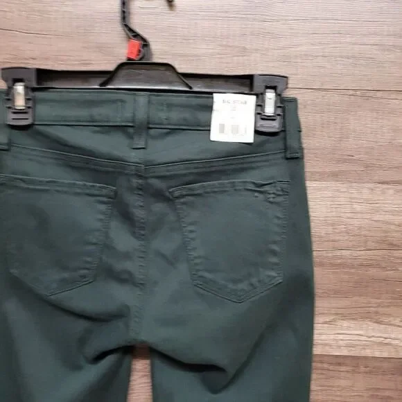 NEW Big Star Alex Skinny Jeans Size 25 Womens Dark Emerald Green Denim Mid Rise - Picture 14 of 16